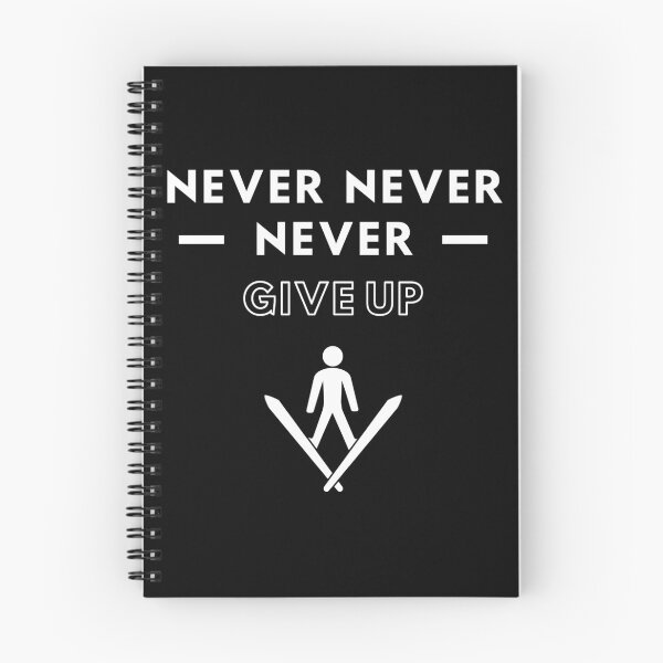 Item preview, Skiing: Never never never give up designed and sold by TheGreenGoat.