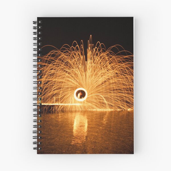 Item preview, Fire spinning on lake  designed and sold by Withinlandscape Phil Child.