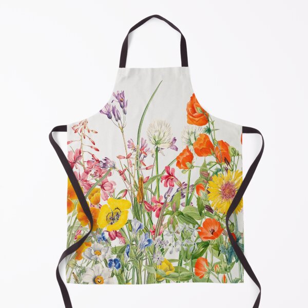 Item preview, Wild colored flowers field designed and sold by Cattigal.