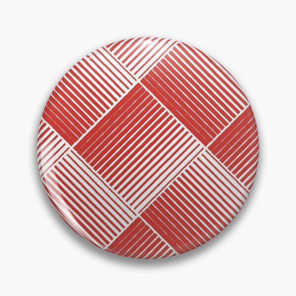 Item preview, Red and White Square Mosaic Stripe Pattern 2022 Trending Color - Colour - Hue - Shade Pantone Red Alert 18-1559 designed and sold by ColorOfTheYears.