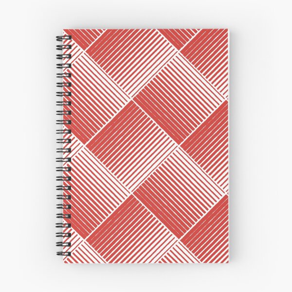 Item preview, Red and White Square Mosaic Stripe Pattern 2022 Trending Color - Colour - Hue - Shade Pantone Red Alert 18-1559 designed and sold by ColorOfTheYears.