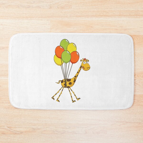 Item preview, Cheerful giraffe on balloons designed and sold by Pavnud.