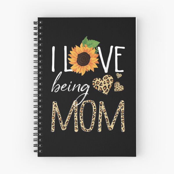 Item preview, I Love Being Mom Sunflower Leopard Mothers Day designed and sold by robinxam.