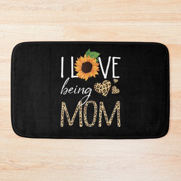 Item preview, I Love Being Mom Sunflower Leopard Mothers Day designed and sold by robinxam.