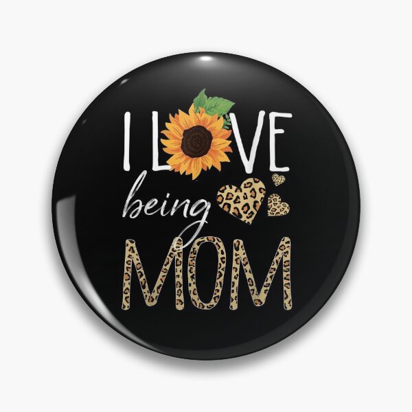 Item preview, I Love Being Mom Sunflower Leopard Mothers Day designed and sold by robinxam.