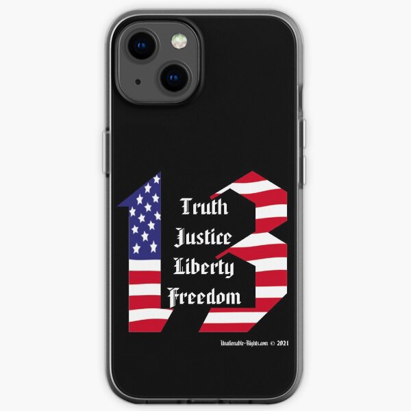 Number 13 Stars and Stripes iPhone Soft Case