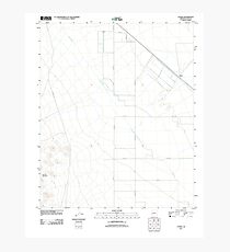 USGS TOPO Map Arizona AZ Utting 20111025 TM Photographic Print