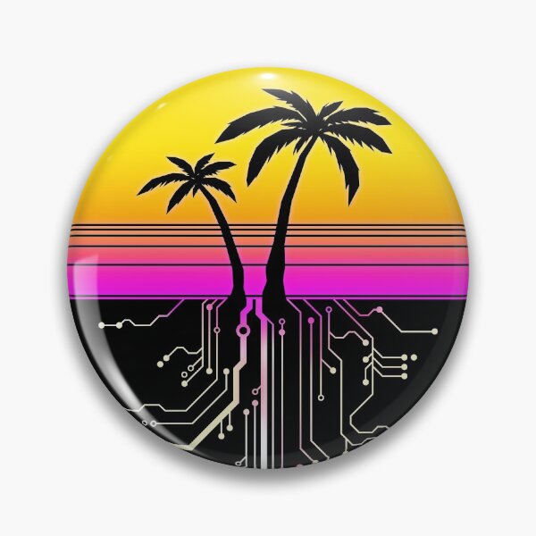 Item preview, Palm Tree Synth Sunrise designed and sold by forge22.