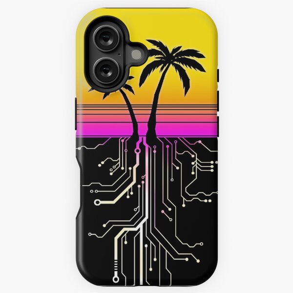 Item preview, Palm Tree Synth Sunrise designed and sold by forge22.