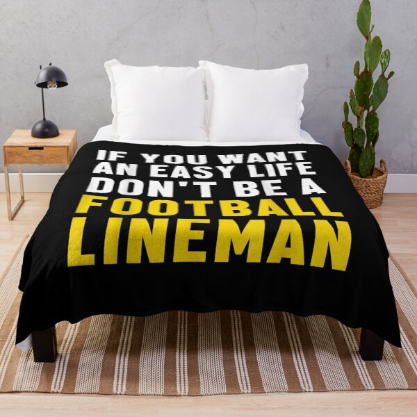Item preview, Lineman Easy Life Offensive Defensive Player designed and sold by robinxam.