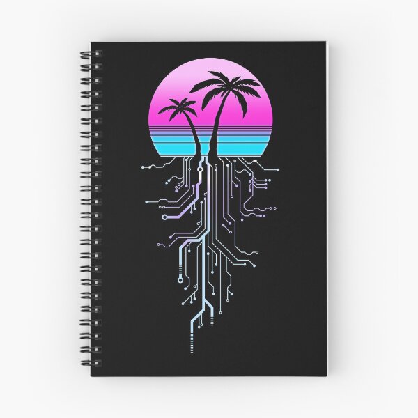 Item preview, Palm Tree Aesthetic Cyberpunk Sunrise designed and sold by forge22.