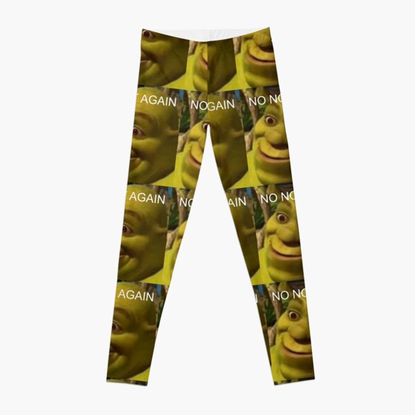 Shrek meme shreksy sticker TikTok Leggings for Sale by anoukt