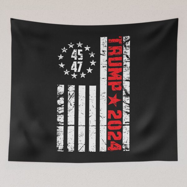 Item preview, American Flag Design Trump 2024 - 45 47 Trump 2024 - Trump Betsy Ross Flag 45 47  designed and sold by Ryan89-Design.