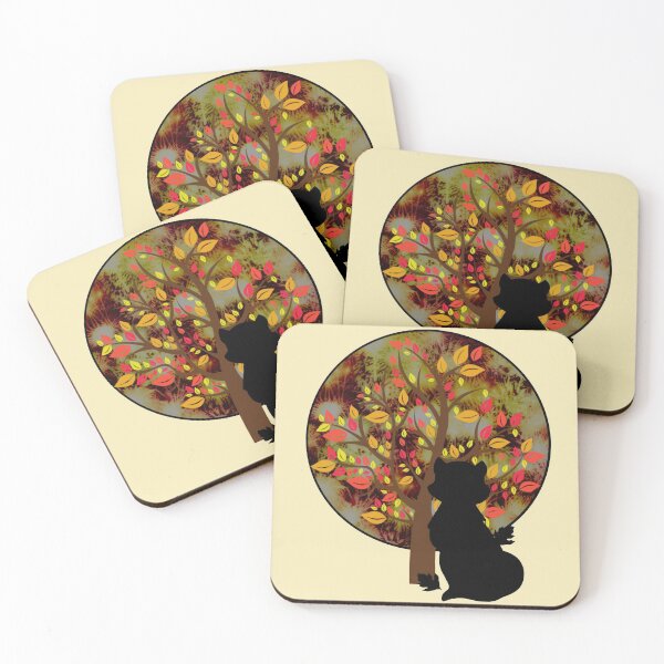 Item preview, Autumn Fall Fox With Leaves designed and sold by Designs By YL.