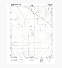USGS TOPO Map Arizona AZ Stanfield 20111022 TM Photographic Print