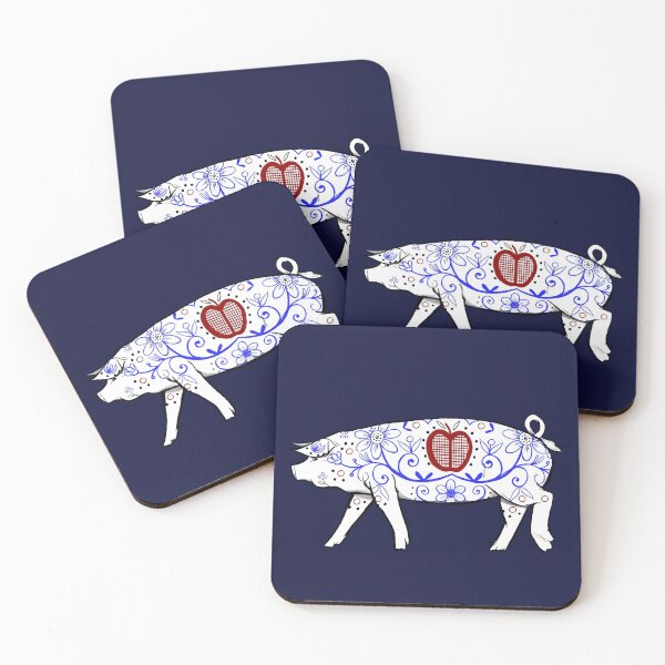 Item preview, Ceramic Pig Folk Art designed and sold by Casey Wilkinson.