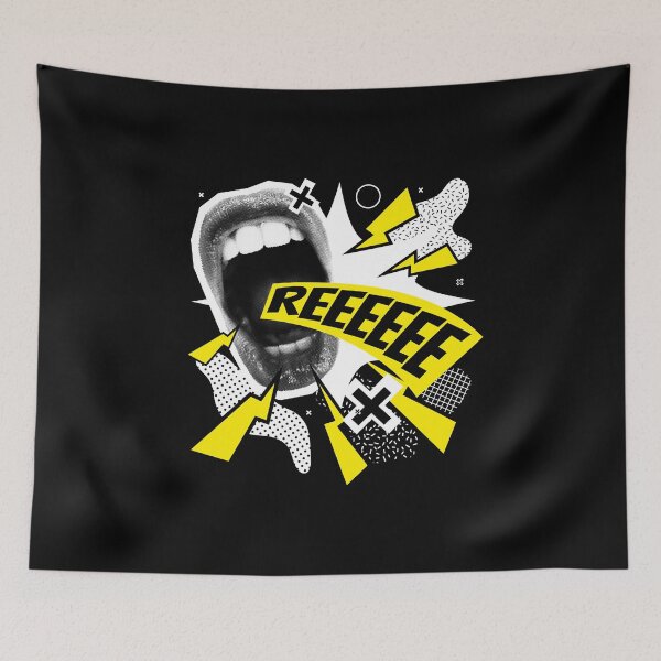 Item preview, REEEE Dank Meme Millennial Scream designed and sold by Maria Garcia.