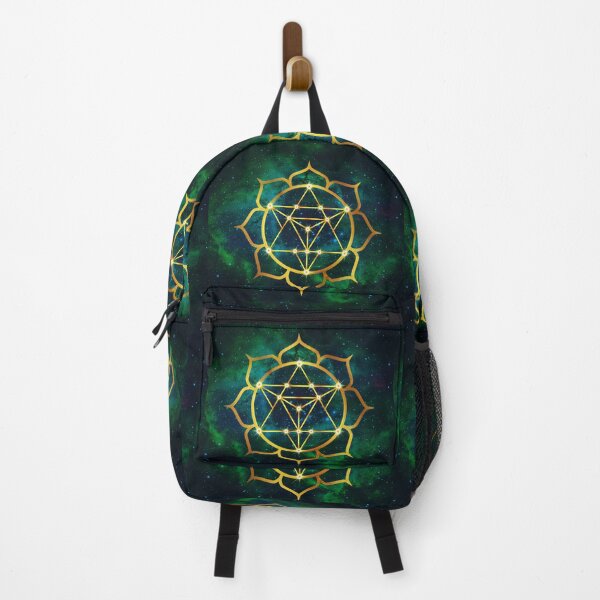 Item preview, Merkabah Ascension: 8-Petal Lotus Sacred Geometry on Starry Teal Nebula designed and sold by Art-PraveenRai.