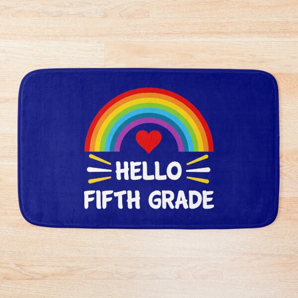Item preview, Hello Fifth Grade Students Teachers Back To School Rainbow  designed and sold by StudioTina.