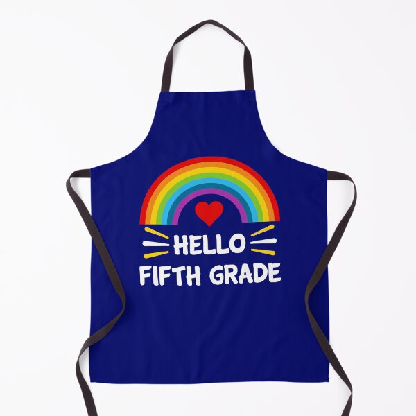 Item preview, Hello Fifth Grade Students Teachers Back To School Rainbow designed and sold by StudioTina.
