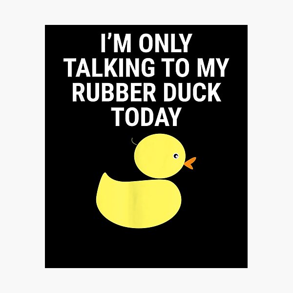 Artikelvorschau, Ich spreche nur mit meiner Gummiente Ente entworfen und verkauft von robinxam.