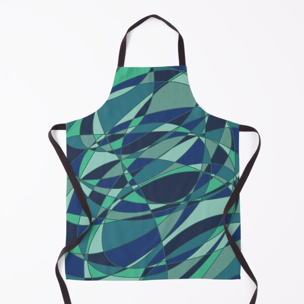 Item preview, Aqua Blue Teal Geometric Abstract Art Painting Print Shapes designed and sold by hopecope.