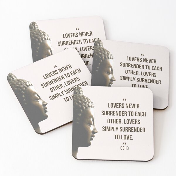 Item preview, Motivational Quote | Osho | Lovers never surrender to each other ... designed and sold by RetComly.