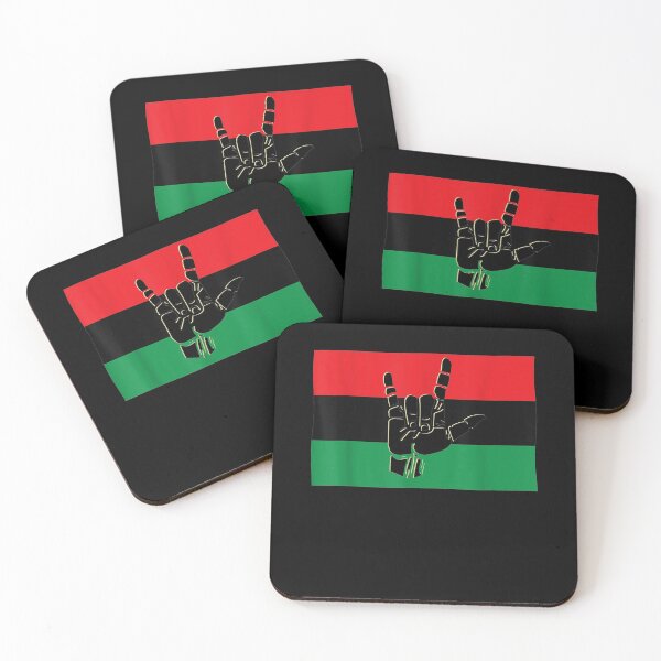 Item preview, Love Sign And Black Liberation Flag Asl Gift designed and sold by robinxam.