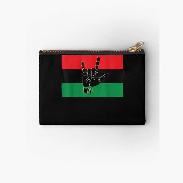 Item preview, Love Sign And Black Liberation Flag Asl Gift designed and sold by robinxam.