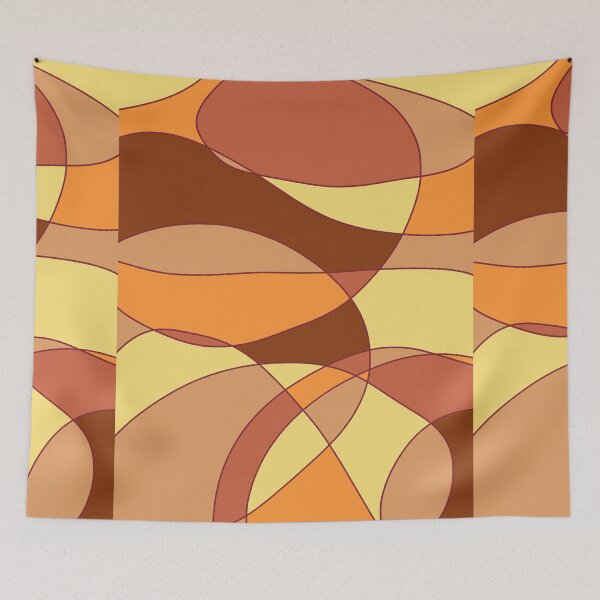 Item preview, Desert Sunrise Sunset Warm Toned Pastel Abstract Art Painting Print designed and sold by hopecope.