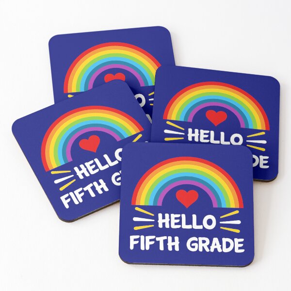 Item preview, Hello Fifth Grade Students Teachers Back To School Rainbow  designed and sold by StudioTina.