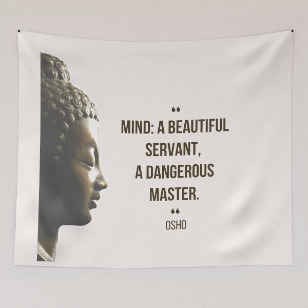 Item preview, Motivational Quote | Osho | Mind: A beautiful servant,  a dangerous master designed and sold by RetComly.