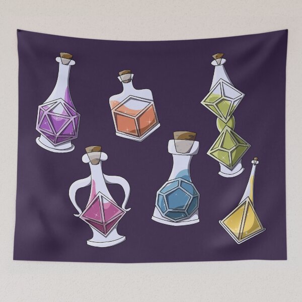Item preview, Polyhedral Dice Potion Bottles  designed and sold by GenAumonier.