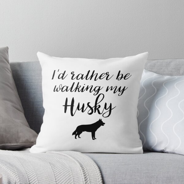 Item preview, I'd rather be walking my Husky designed and sold by doodle189.