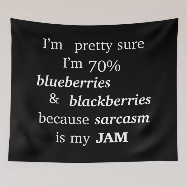 Item preview, Sarcasm Jam white print designed and sold by DallieP.