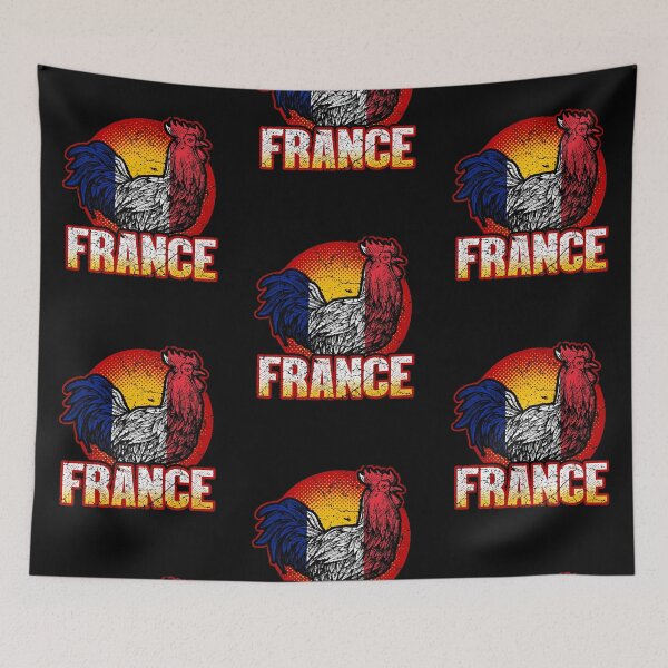 Item preview, Gallic rooster with French flag designed and sold by Mila1946.