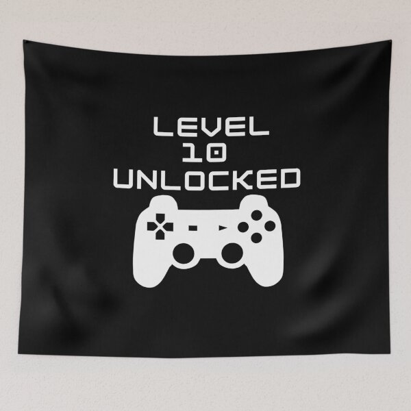 Item preview, Level 10 Unlocked 10th Birthday Video Gamer Gift designed and sold by Gamerss4Life.