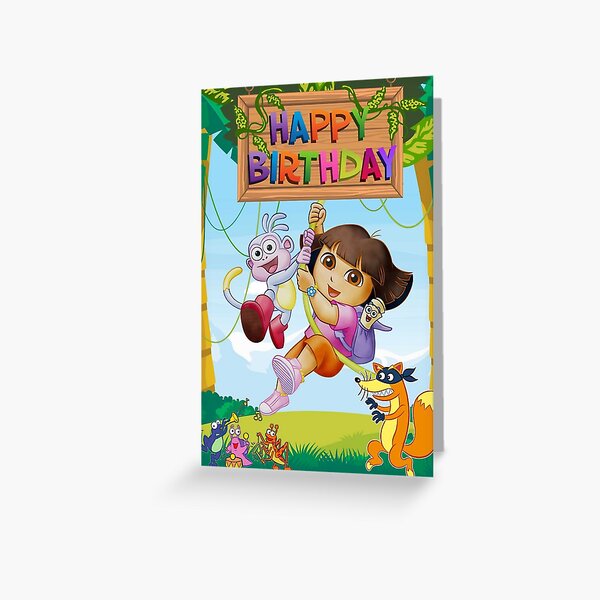 Dora The Explorer Greeting Cards | Redbubble