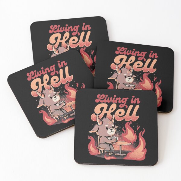 Item preview, Living In Hell - Creepy Cute Evil Baphomet Gift designed and sold by EduEly.