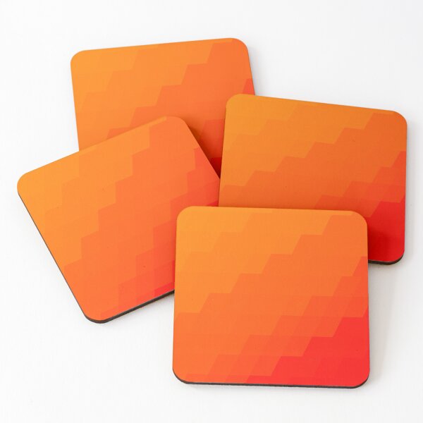Item preview, Warm Orange to Red Abstract Geometric Gradient Design  designed and sold by patternsoup.
