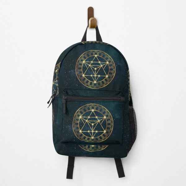 Item preview, Merkabah Bloom 24: Sacred Geometry Lotus Mandala on Starry Teal Nebula designed and sold by Art-PraveenRai.