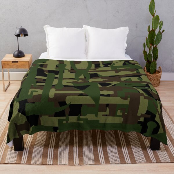 Item preview, Green,brown camoflauge pattern designed and sold by cutecrazytshirt.