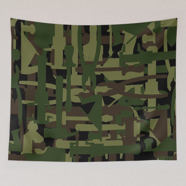 Item preview, Green,brown camoflauge pattern designed and sold by cutecrazytshirt.