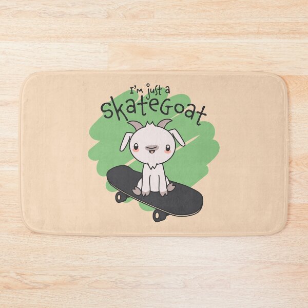 Item preview, Skate Goat Cute Kawaii Skateboarder designed and sold by BobJolley.