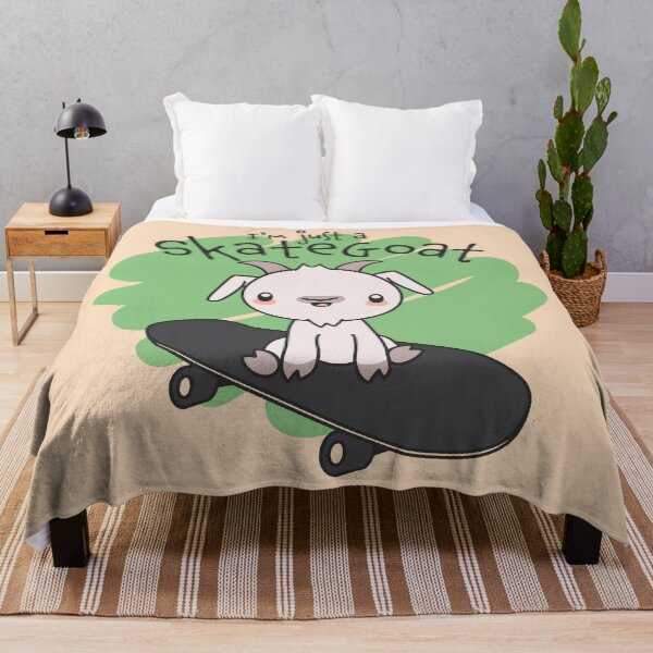 Item preview, Skate Goat Cute Kawaii Skateboarder designed and sold by BobJolley.