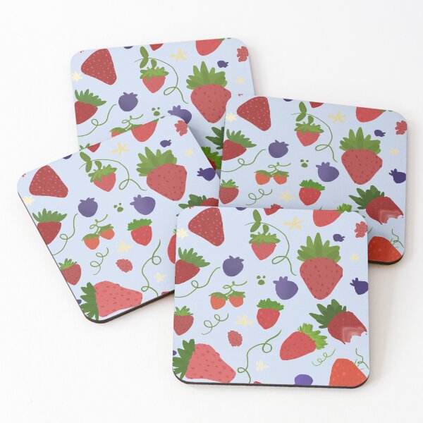 Item preview, Hand drawn strawberry pattern design designed and sold by mjalred.