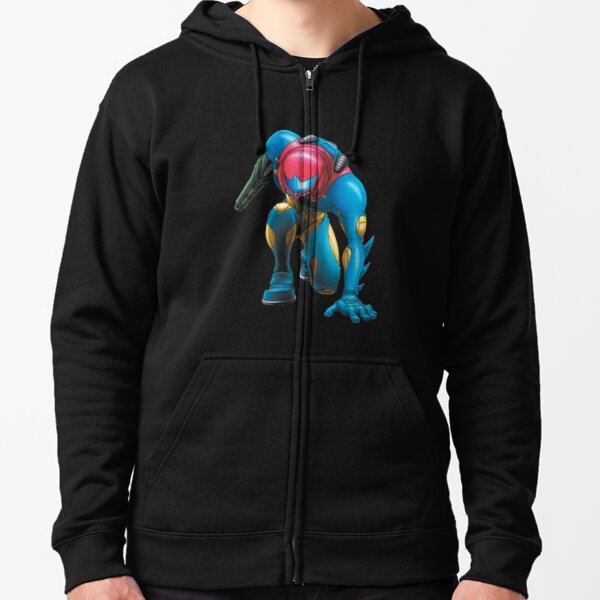 Samus Fusion Suit (Metroid Fusion) Zipped Hoodie