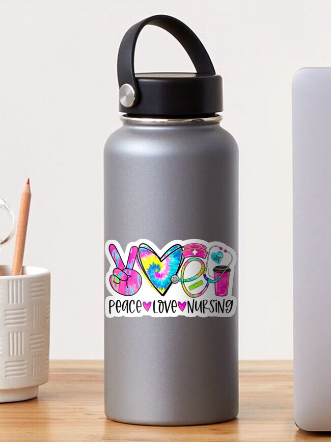 Peace Love Nursing Water Bottle