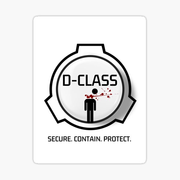 SCP foundation Class D Sticker for Sale by Jack O TV