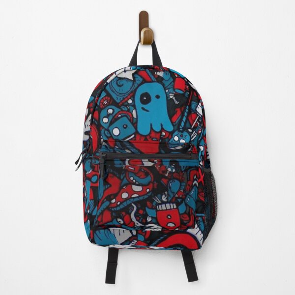 Item preview, Crazy Blue and Red Cartoon Design designed and sold by Apparel-City.